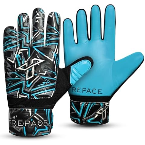 Trepace SPORTS Kids Goalkeeper Gloves with Grip Cover