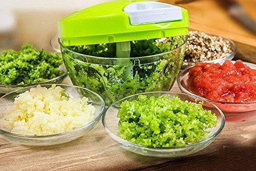 Triturador e Fatiador Manual de Alimentos (Branco)