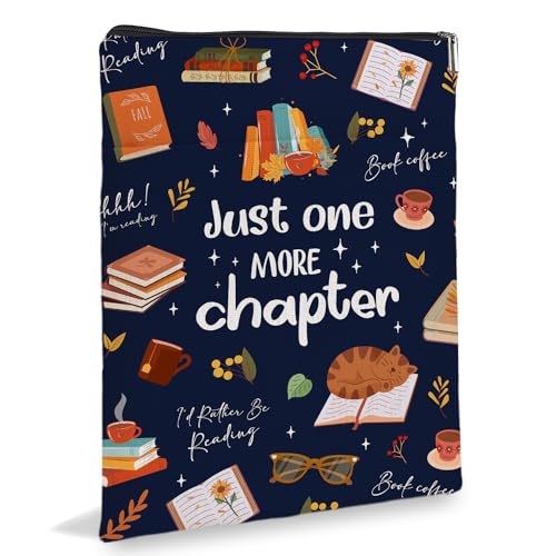 Pochette de livre avec fermeture éclair idéale pour lire dans les transports en commun
