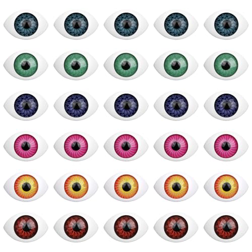 HEALLILY Eyeball Horror Props 100Pcs Eyeballs Cartoon Eyeballs Toy Fake Eyes for DIY Crafts Phone Case Plastic Fake Eyeballs DIY Accessories Bear Eyes