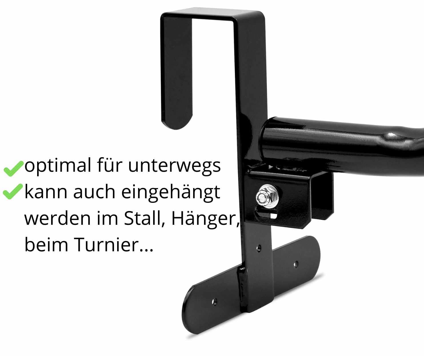 AMKA Sattelhalter klappbar zum Einhängen, für Stallgasse, Pferdebox...