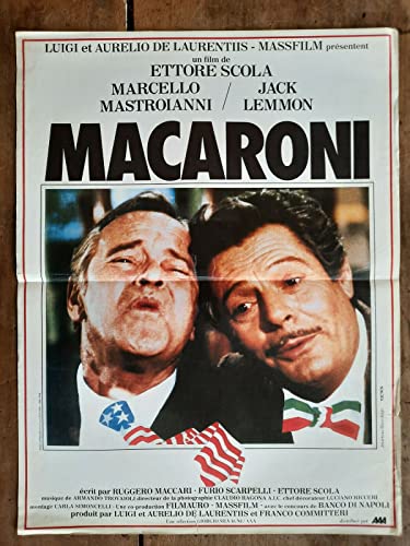 Affiche MACARONI Ettore SCOLA Marcello MASTROIANNI Jack LEMMON 40x60cm