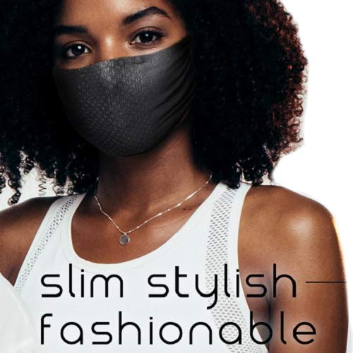 [ジャスミン] 銅糸入りマスク【銅繊維抗菌・消臭・紫外線ＵＶカット・速乾】息苦しくないスポーツマスク（ブラック）のサムネイル