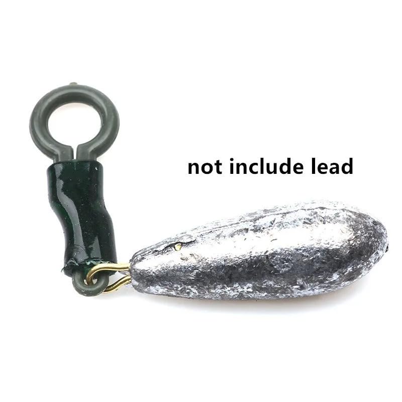 Set de 30 clips de plomo para pesca con tubo miniatura 5