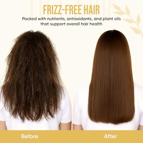 Image of DEL SUR Frizz Control Shampoo and Conditioner Set | 16 fl oz Each | with Camellia Japonica, Shea Butter & Avocado Oil | Smoothing & Anti Frizz for Curly, Wavy & Straight Hair
