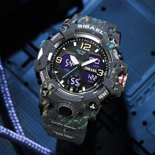 Image of Gosasa Men's Watches Multi Function Military S-Shock Sports Watch LED Digital Waterproof Alarm Watches