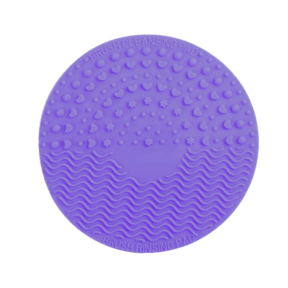 Cepillo de Limpieza de Silicona, Alfombrilla de Limpieza de Brochas de Maquillaje de Silicona, Estera de Limpieza de Cepillo Cosmético, Cepillo Cosmético con Ventosa