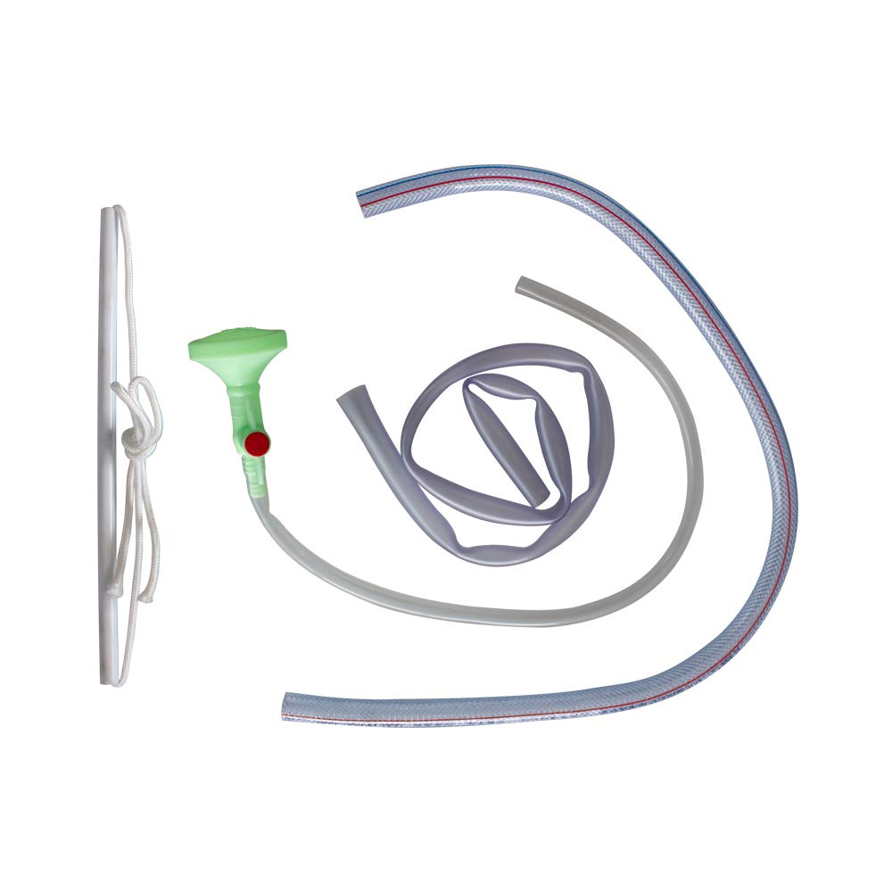 Mobiclinic, Lavacabezas hinchable, Portátil, Lavabo de champú inflable, Para ancianos y discapacitados, Tubo drenaje, Con accesorios, Blanco