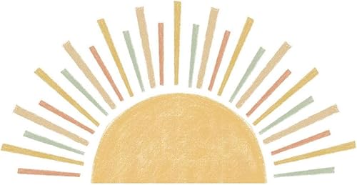 Adhesivo de pared bohemio para niños habitación de bebé guardería impermeable acuarela M2b4 calcomanías autoadhesivas