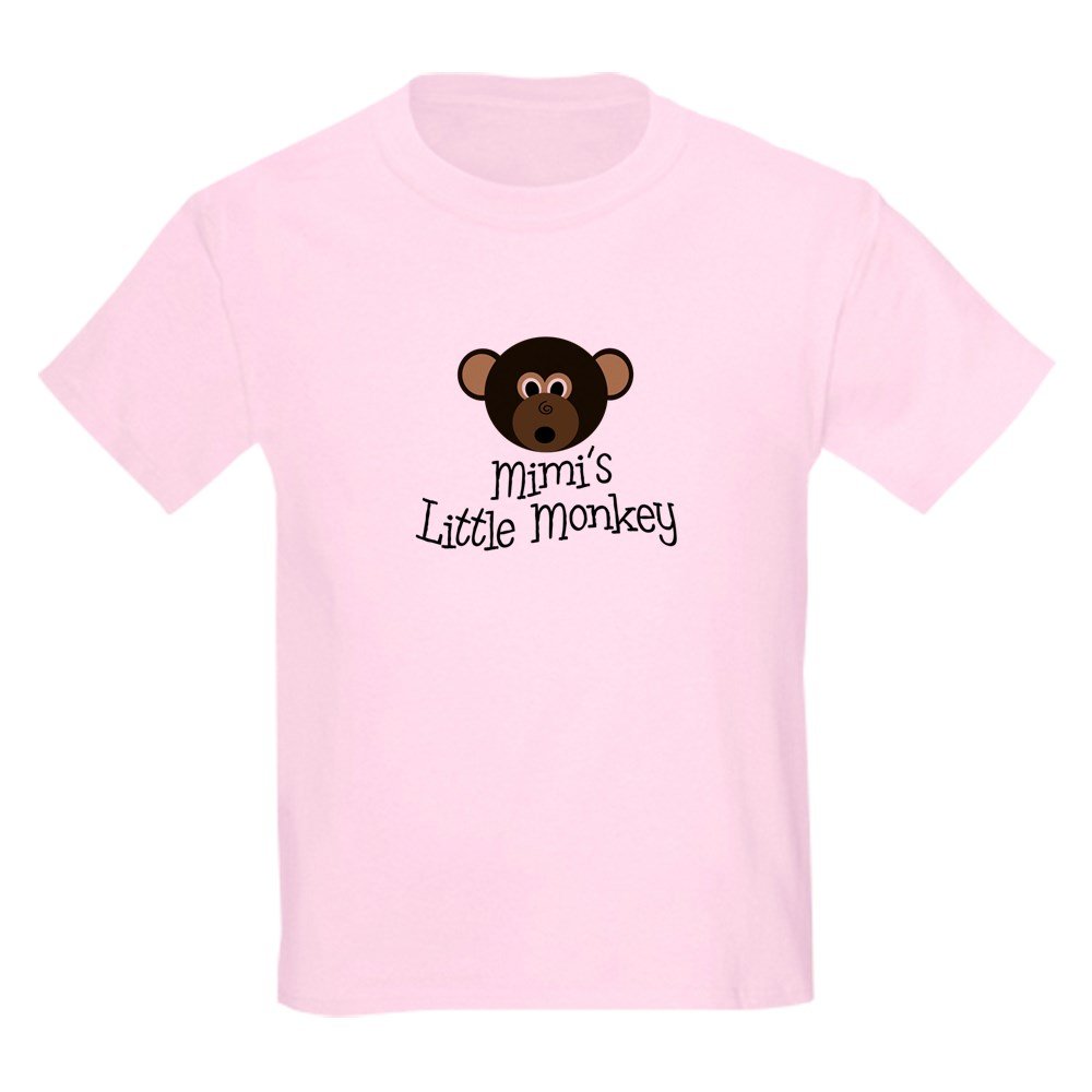 CafePress Mimi's Little Monkey BOY Kids Light T Shirt Youth Kids Cotton T-shirt