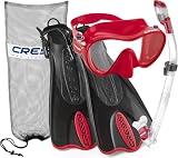 Cressi F1 + Supernova Dry + Palau SAF, rouge, L/XL