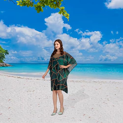 Kaftan Dresses for Women Plus Size – Beach Caftan V Neck Swimsuit Cover Ups Swimwear | Casual Mumu Moomoo Loungewear3