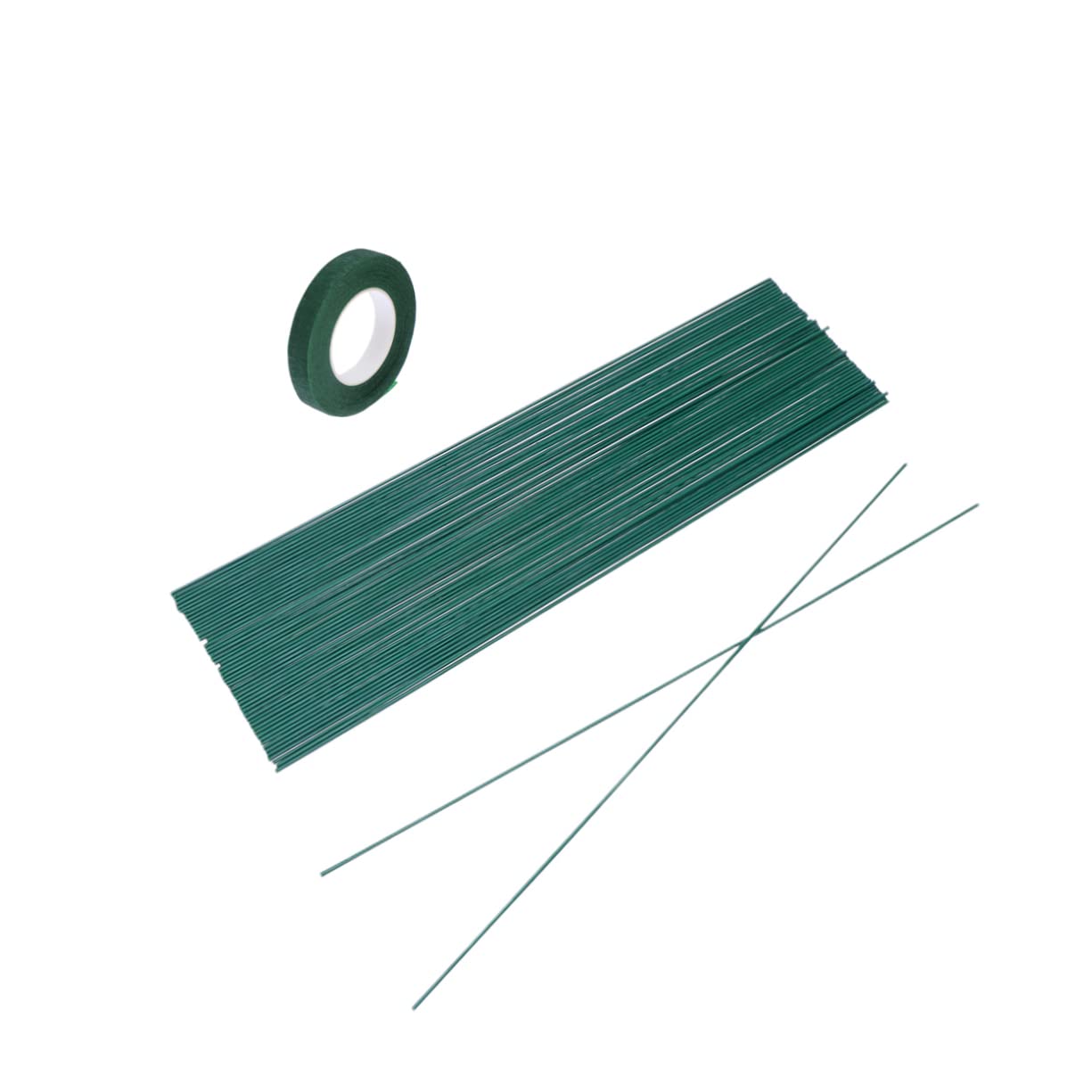 Yardenfun Kit De 100 Tiges En Ruban Vert Pour Décorations
