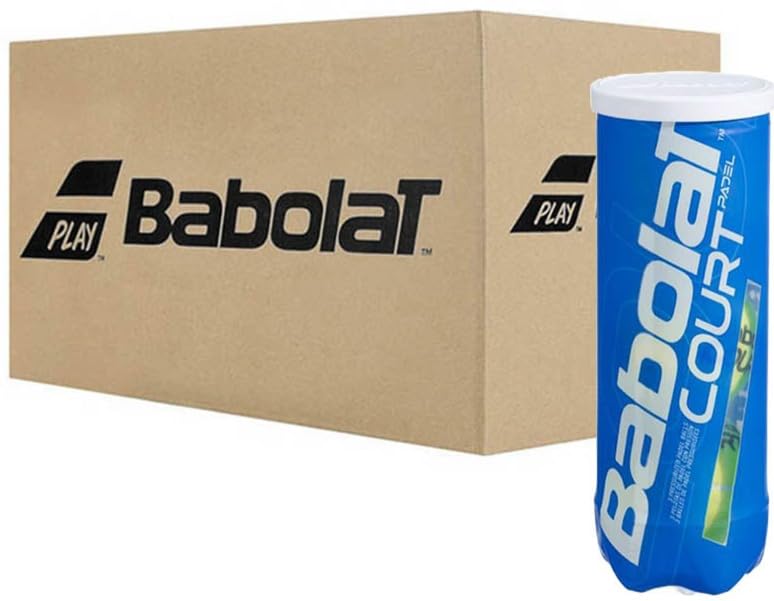 Babolat Court Padel balles pour clubs et tournois en boîte de 24 canettes