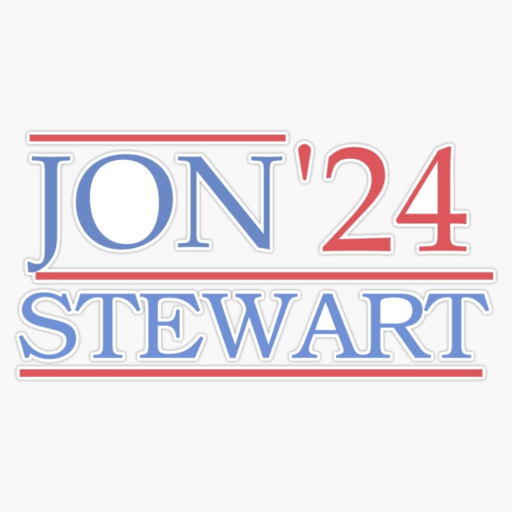 Jon Stewart for President - Jon Stewart 2024 - The Problem with Jon Stewart Bumper Sticker Vinyl Decal 5"