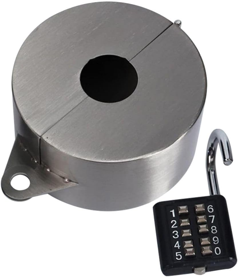 Lock with Cover, Anti-Theft Garden Hose Tap Lock, Safety Wall Mounting Type Stainless Steel Faucet Lock Cover for Outdoor Kitchen(Faucet Lock Cover)