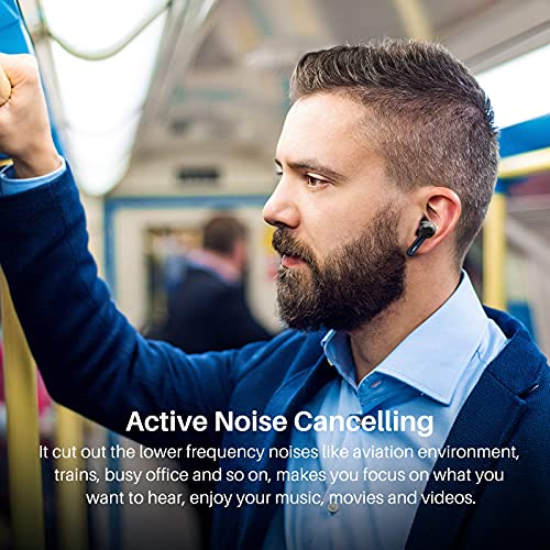 image for TOZO Hybrid Active Noise Cancelling Wireless Earbuds, in-Ear Detection