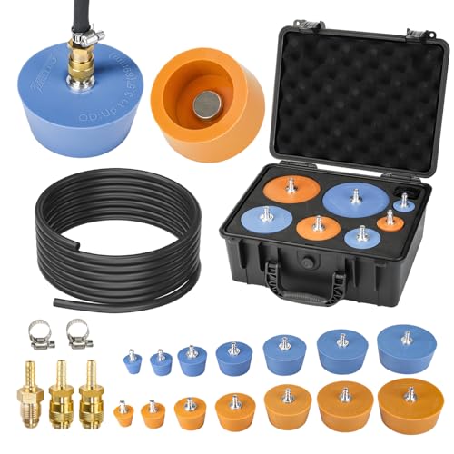 3mirrors Silicone Purge Plugs Welding Back Purging Plugs Kit (0.9 inch – 4.0 inch), with Fitting Sleeves Purge Plugs for Welding (14 Plugs)