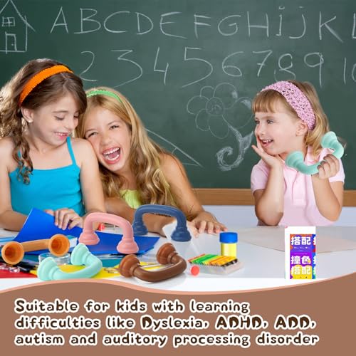 Shappy Bulk Whisper Reading Phones 36 Pcs Whisper Auditory Feedback Phone Hear Myself Sound Speech Therapy Tool Classroom Manipulative for Kids Accelerate Reading Fluency Pronunciation (Morandi Color) - Image 3