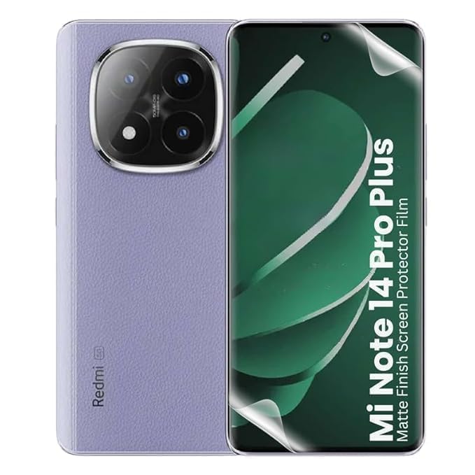 Image of BLACKSHEEP Matte Screen Protector for Redmi Note 14 Pro Plus | Redmi Note 14 Pro Membrane Case Friendly Full Edge to Edge Screen Coverage & Installation Kit