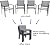 LEVELEVE 4 Piece Patio Dining Set,Outdoor Furniture 4 Textilene Chairs Outside Porch Deck Balcony Backyard Set(4 Chairs)