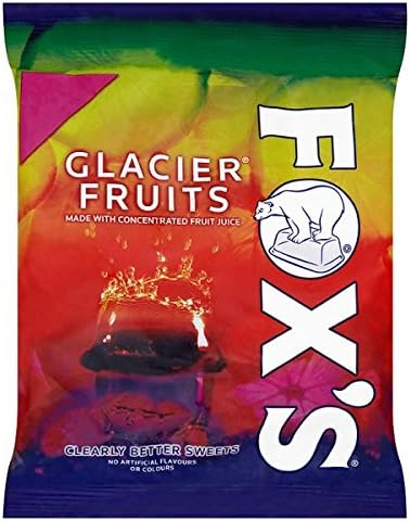 Fox's Glacier Fruits 12x130g, Lime,Orange, 130 g (Pack of 12)
