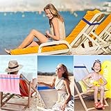 4 Pack Towel Bands for Sun Loungers, Sunbed Towel Clips Dock and Bay Beach Towel Clip, Towel Bands Towel Chair Clips Towel Holder Sunbed Straps,Pool & Cruise Chairs,Elastic, Windproof(4 colour) - Image 5