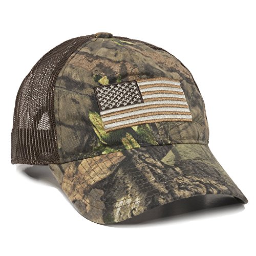 Outdoor Cap Men's Camouflage Americana Cap, Mossy Oak Break-up Country/Brown