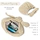 Ynport Crefreak Damen Strandtasche aus Stroh - Sommer Hobo Umhängetasche mit Schleifendetail, Handtasche mit Tragegriff oben für den Reiseurlaub, Beige