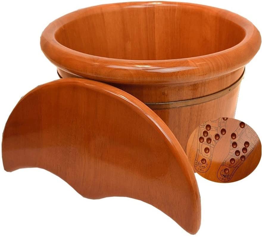 Bañera de pies de madera para hogar y spa