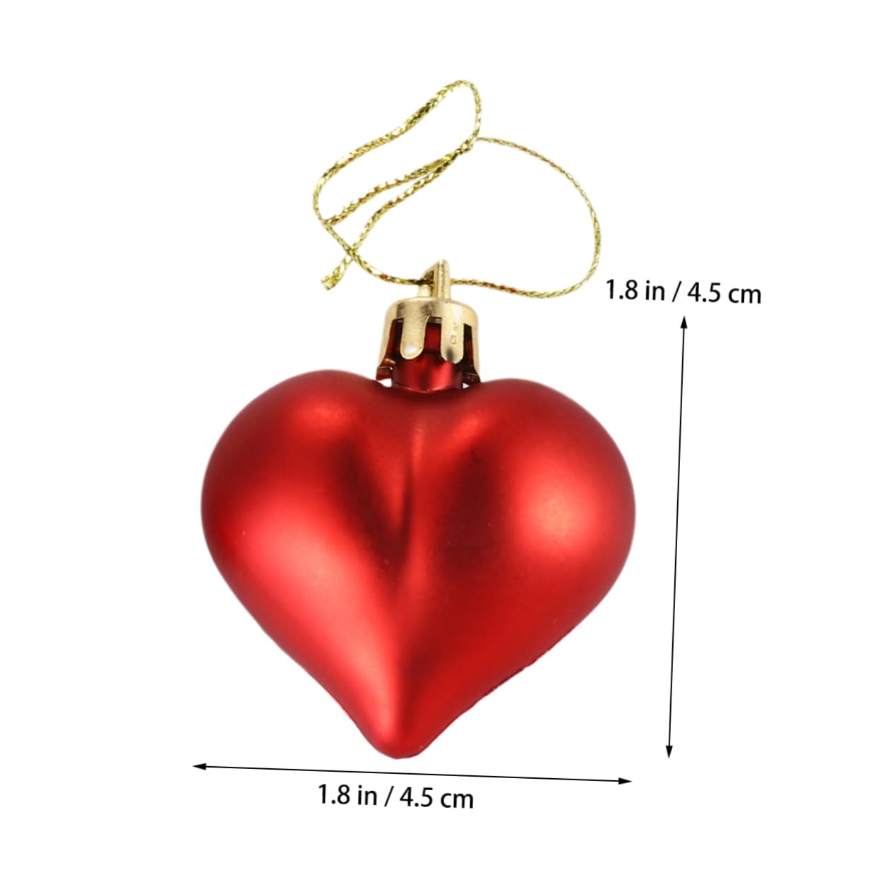 MAGICLULU 108stücke Teiliges Romantischer Herz-hängedekorationen Für Hochzeiten Valentinstag Und Partys Rote Love Heart Ornamente Für Romantische Ihrem Zuhause