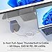 FEMORO Thunderbolt 4 Cable 6ft, USB4 V2.0 Cord Support 40Gbps Data Transfer 8K@60Hz Video Display 240W Fast Charging for TB4 External SSD and More Thunderbolt 4/3 Connection