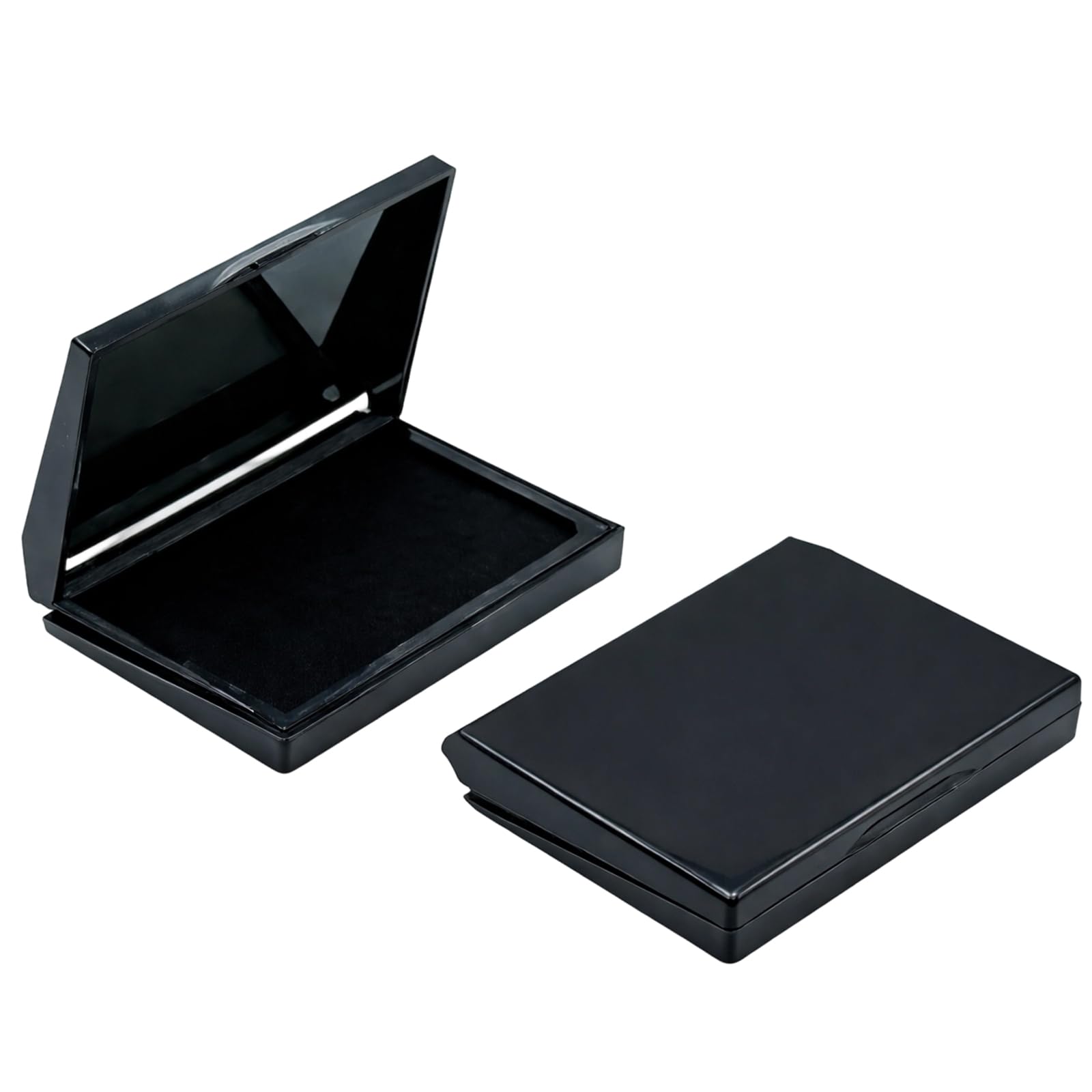 2 PCS Black Ink Pad, Ink Pads for Stamping, Ink Pads, Professional Office Stamping, Document Marking and Crafting, Simple to Use, Suitable for Beginners and Experienced Users Alike