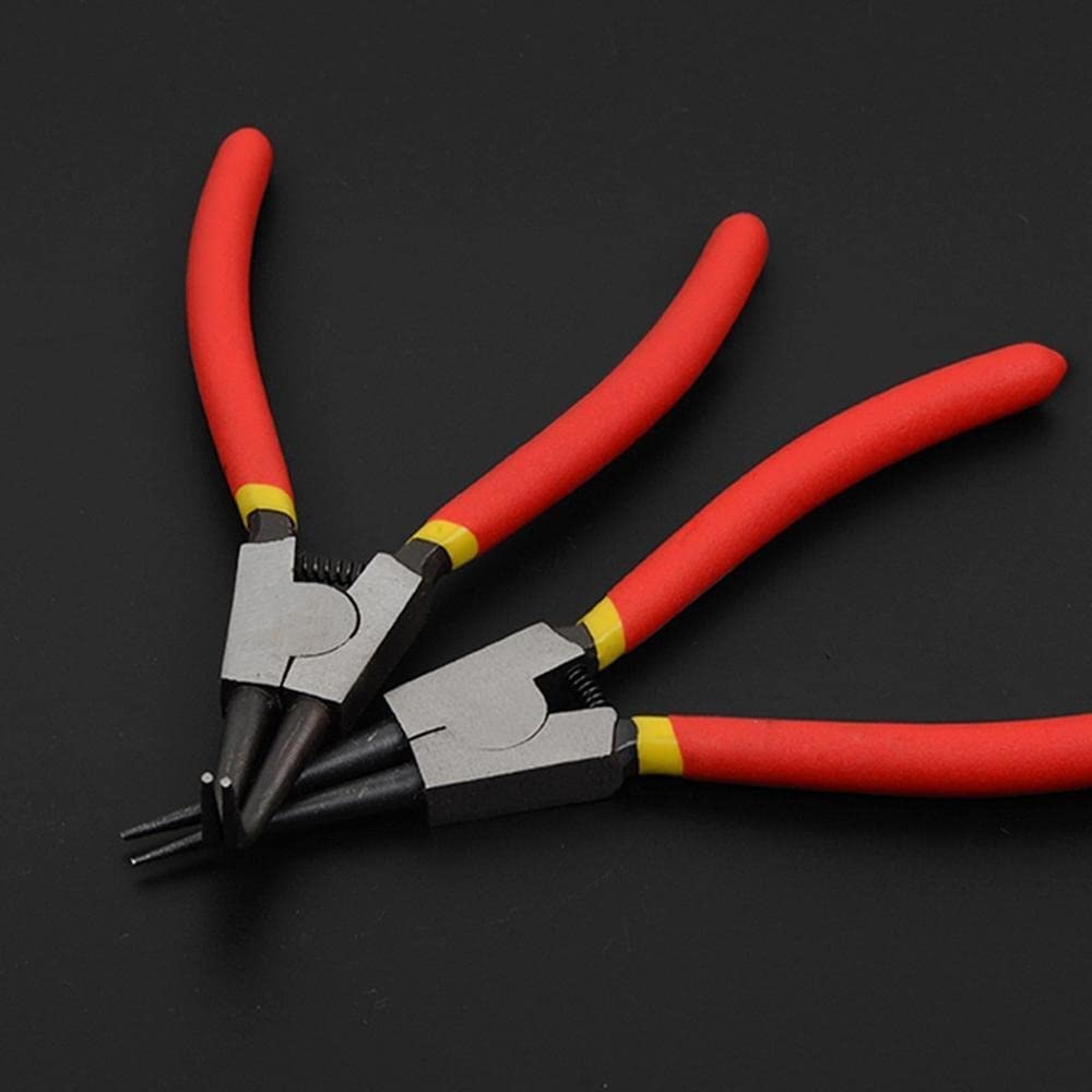 JINGYAN Alicates universales Portable Internal External Pliers Retainer Clip Multifunctional Snap Ring Circlip For Hand Tools