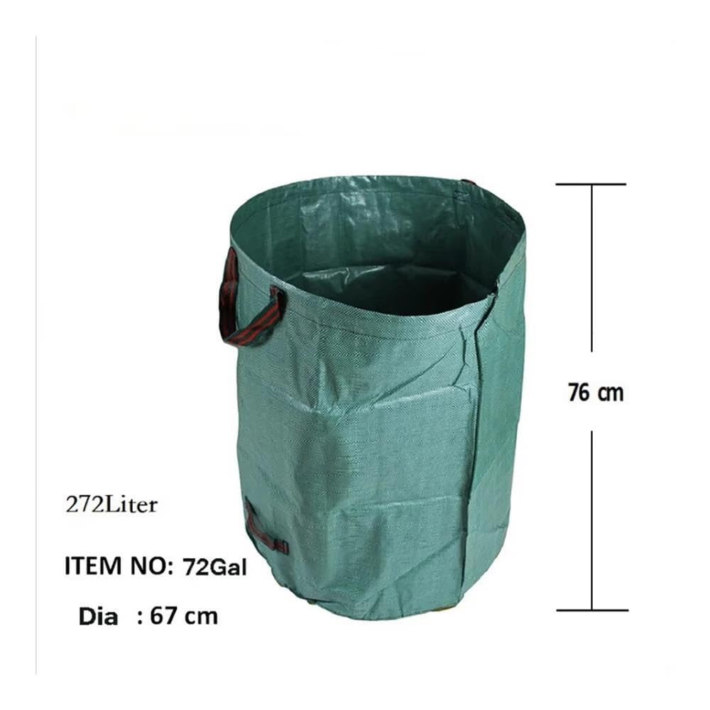 Sacco for foglie da giardino Sacco for rifiuti da giardino esterno for la raccolta di detriti di pulizia del giardino(272L D67x H76cm)