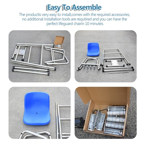 Silla Salvavidas para Piscina Escalera de Rescate Acero Inoxidable miniatura 7