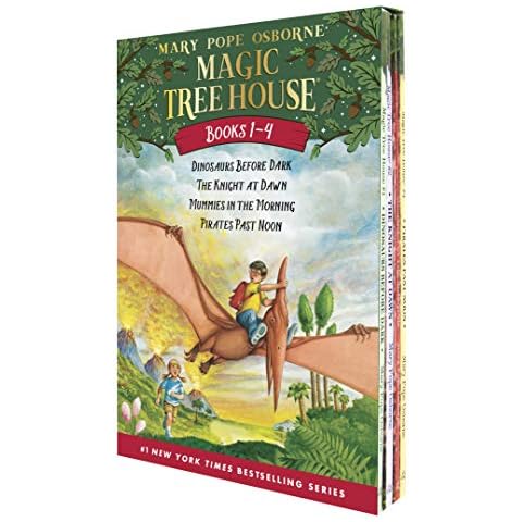 Magic Tree House Boxed Set, Books 1-4: Dinosaurs Before Dark, The Knight at Dawn, Mummies in the Morning, and Pirates Past Noon Cover