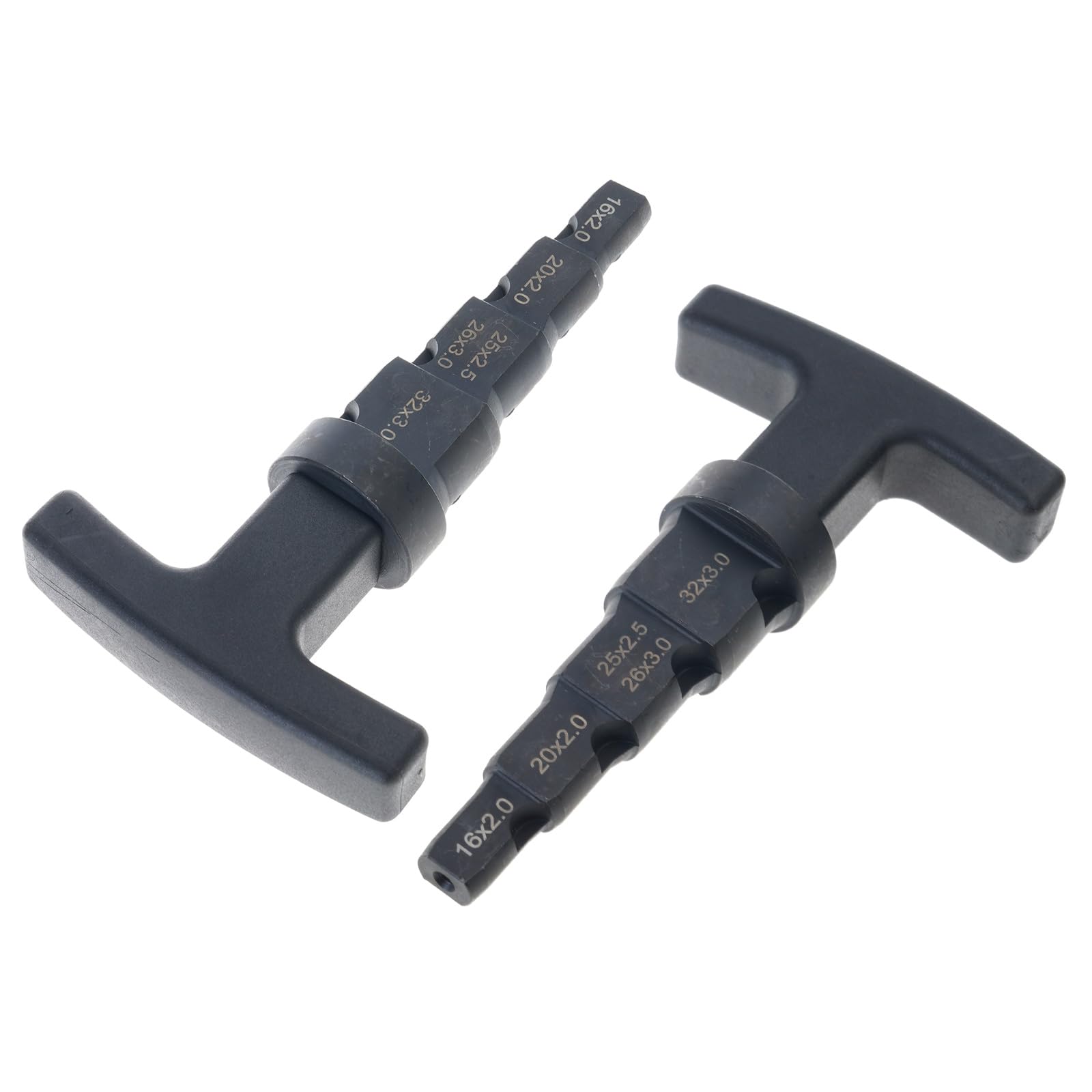 Strumento di sbavatura per tubi interni, cricchetto multistrato 4 in 1 con alesatore di calibrazione rotante per metallo da 16-32 mm, svasatore professionale per sanitari