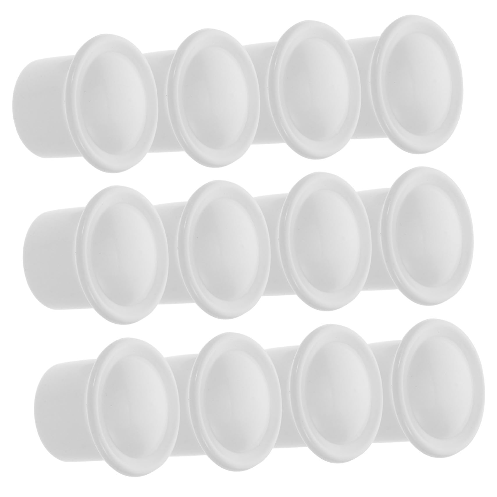 Alipis Embouts de Tringle à Rideaux en Plastique Blanc, 95 Pièces