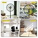 FUGOO 24'' Outdoor Oscillating Pedestal Fan With All Sealed Brushless DC Motor, 4-Speed Waterproof Outdoor Fan, Heavy Duty Industrial Floor Fans for House,Patios, Commercial, Garage, Warehouse