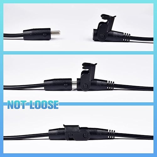 Miniatura 3 de Sopito Cable de extensión de 6.6 pies (6.6 ft) para silla elevadora o reclinable eléctrico, cable de fuente de alimentación de repuesto para Okin