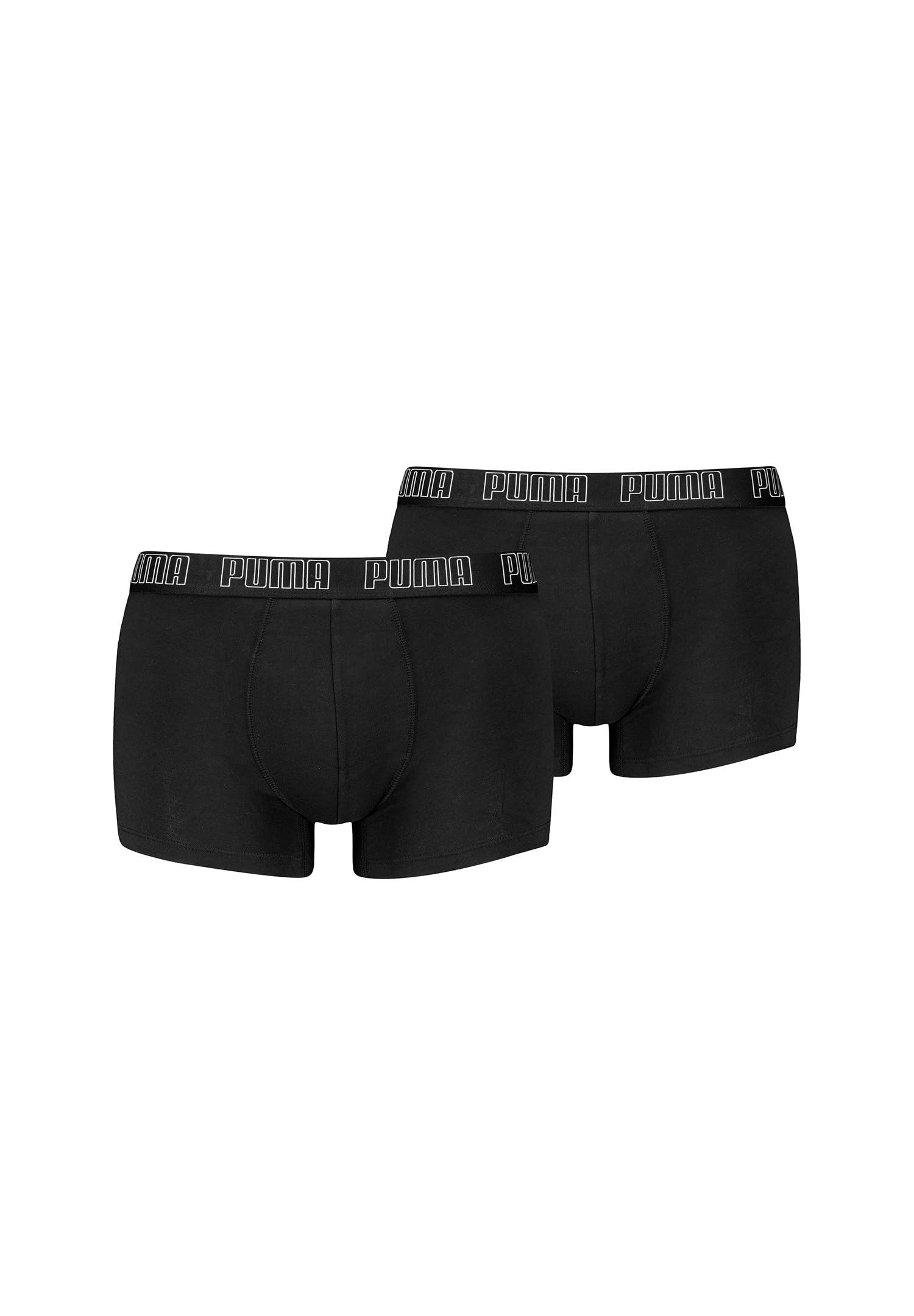 PUMA Boxer Trunk Boxershorts Men Herren Everyday Unterhose Pant Unterwäsche 2er Pack, Farbe:230 - Black/Black, Bekleidungsgröße:M