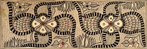 Fishes Madhubani on Handmade Paper