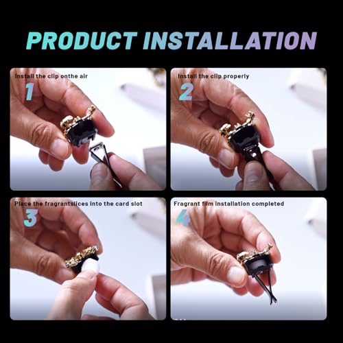 Image of 5 PCS ScorpionCar Decor, shiny Freshener Vent ClipsCar Accessories Decoration for Refillable Outlet Diffuser, Universal for Most Cars (Scorpion)
