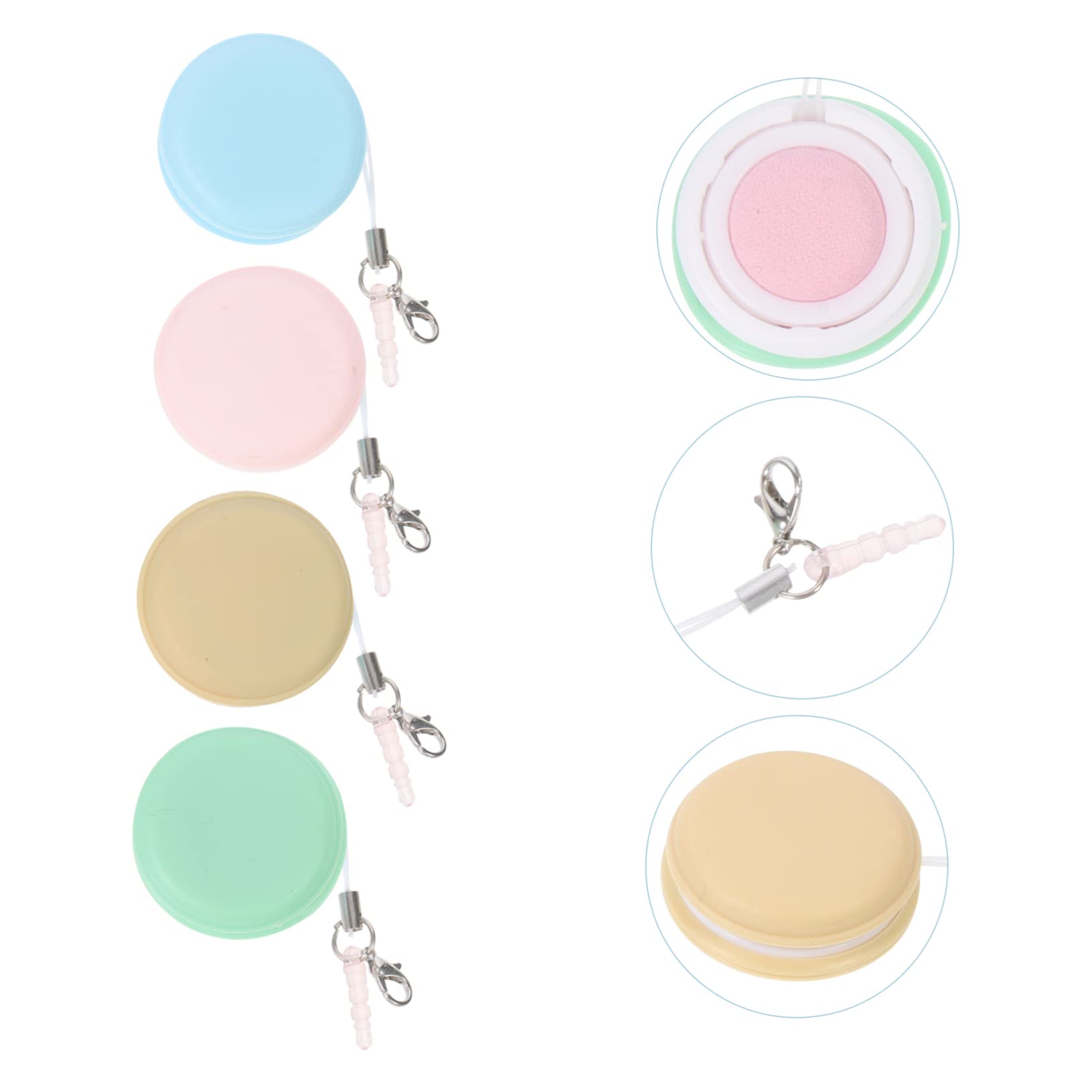Mikikit 32pièces Lingettes Nettoyantes Pour Écran De Téléphone Et Lunettes Avec Porte-clés Nettoyage Facile Pour Appareils Électroniques Rose Bleu Vert