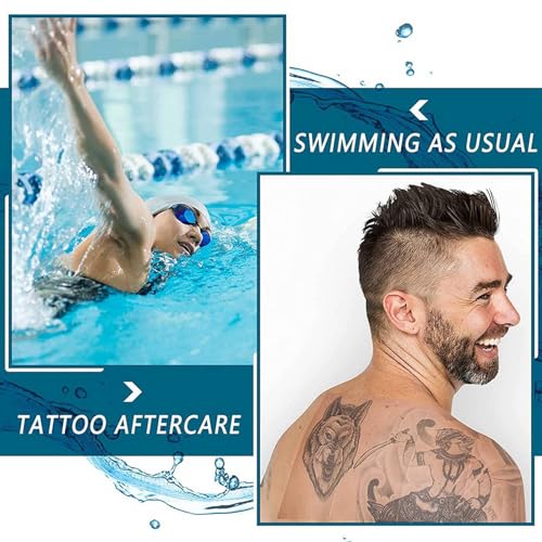 Patch douche étanche jetable pour protéger un tatouage récent de l'eau