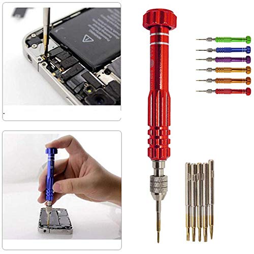 FEDUS 5 in 1 Screwdriver Set DIY Phone Repair Tools Kit Multicolor 4
