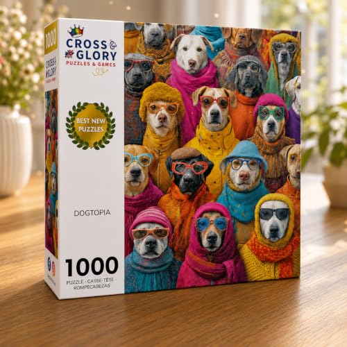 Rompecabezas Perros 1000 piezas 14+ años miniatura 2