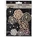 Prima Marketing Cartographer Flowers, 1.25 to 1.75-Inch, 12-Pack