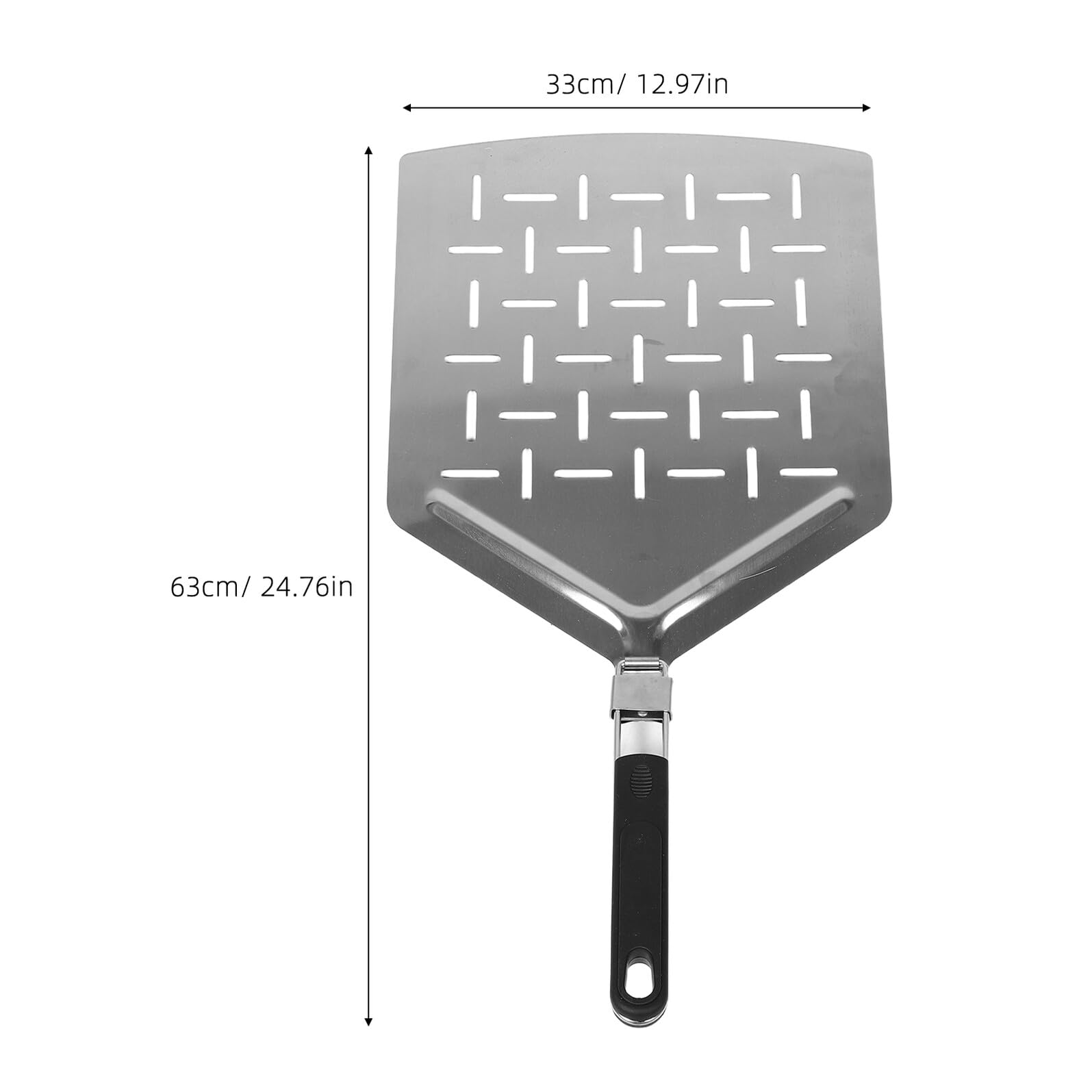 ABOOFAN Per Pizza Pieghevole Per Pizza Con Fori Spatola Scorrevole Pieghevole Accessori Da Esterno In Acciaio Paletta